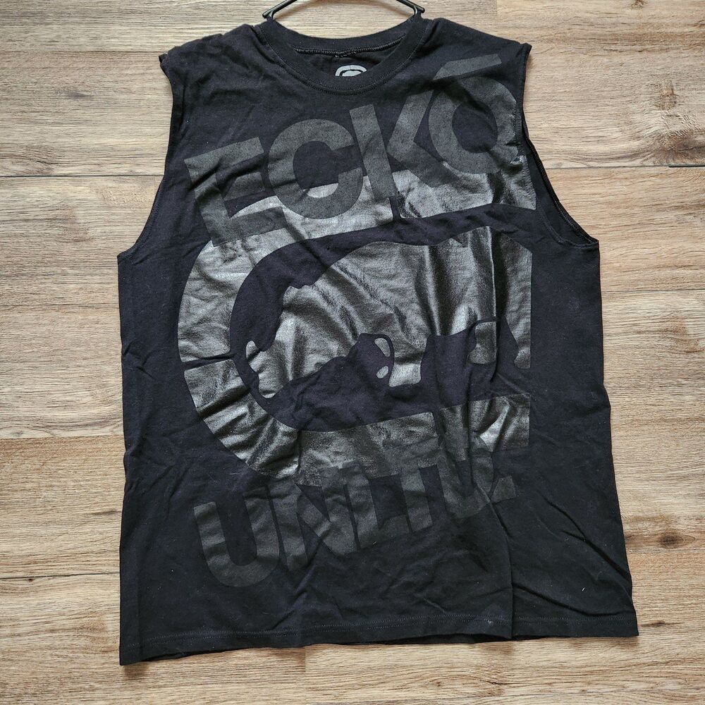 ECKO UNLTD Shirt MENS 2XL Black MUSCLE Tee Sleeveless Tank Top